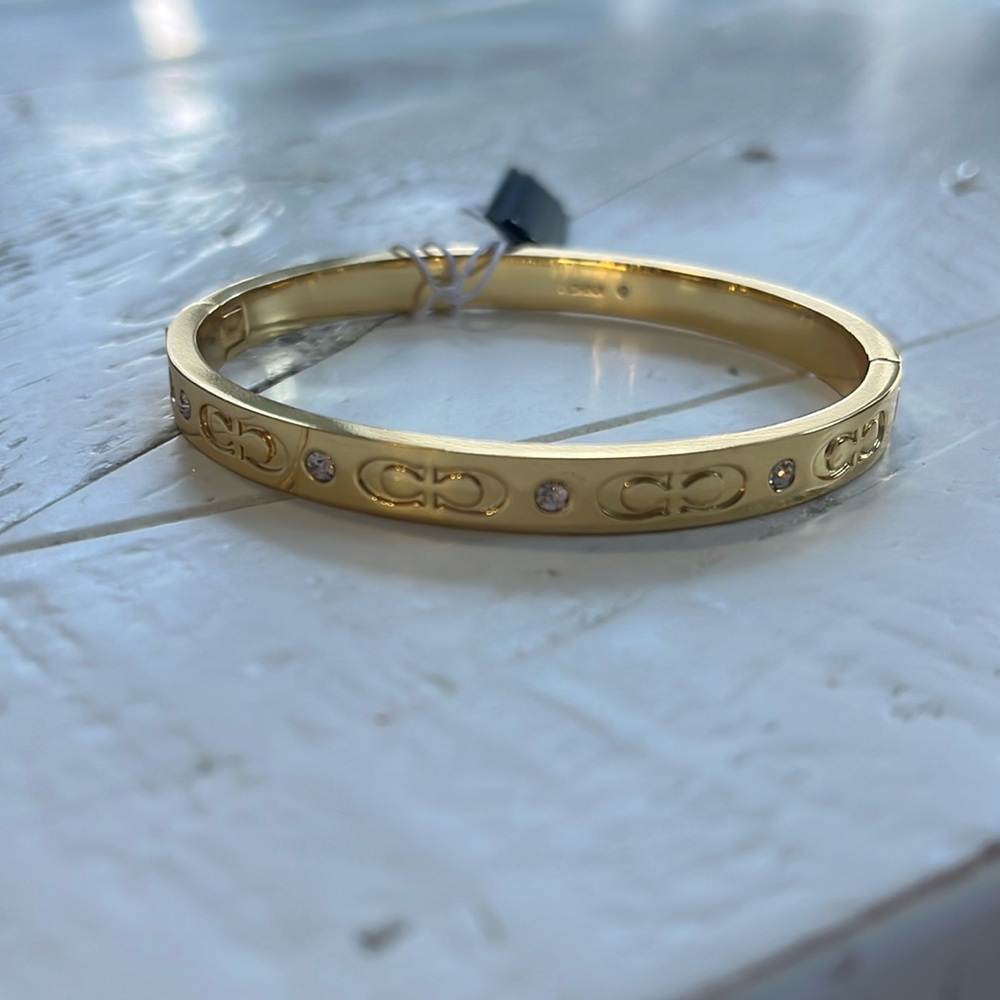 Coach gold bangle